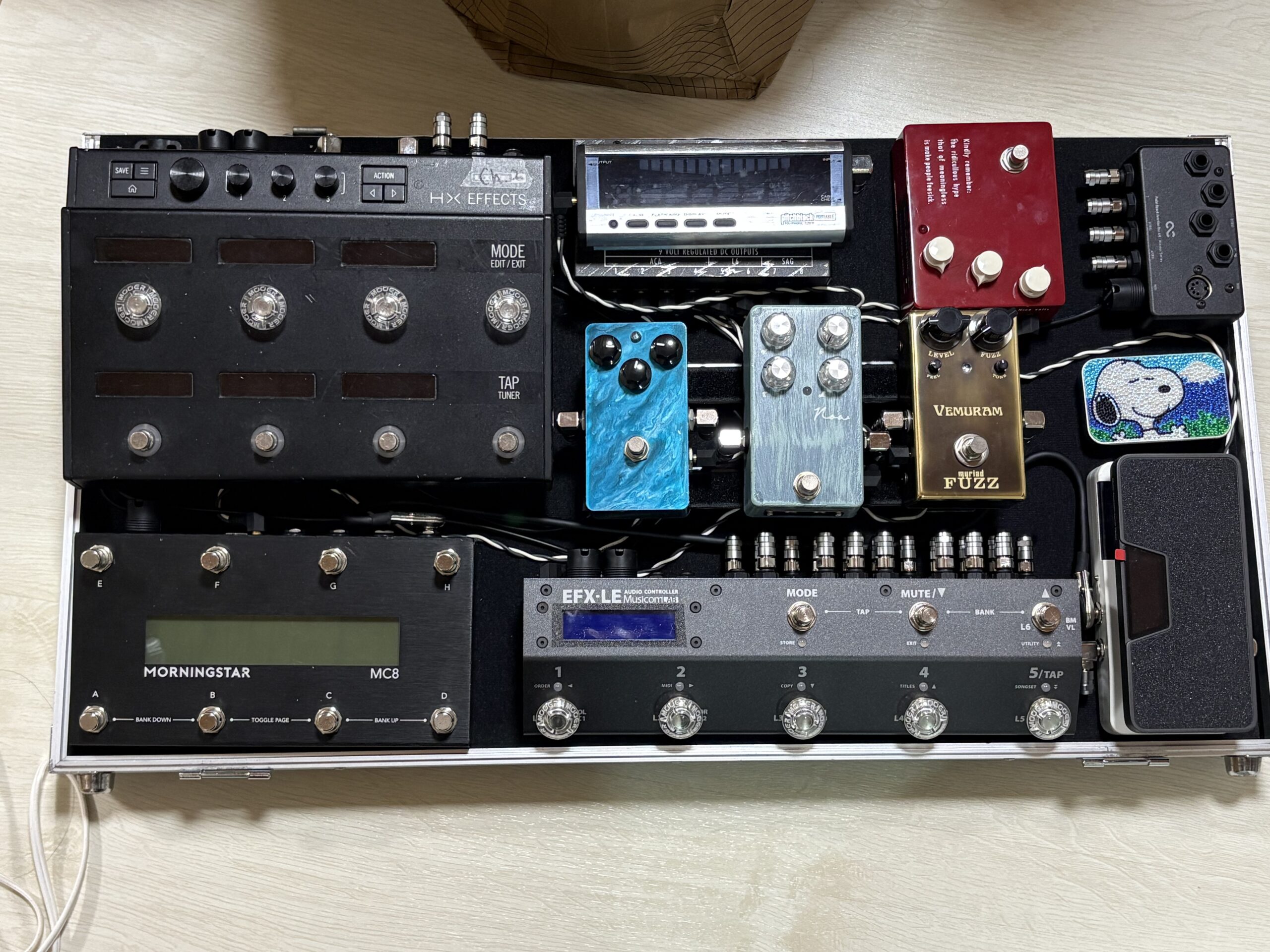 MC8とMusicom Lab EFX-LEを組み合わせていた頃のボード