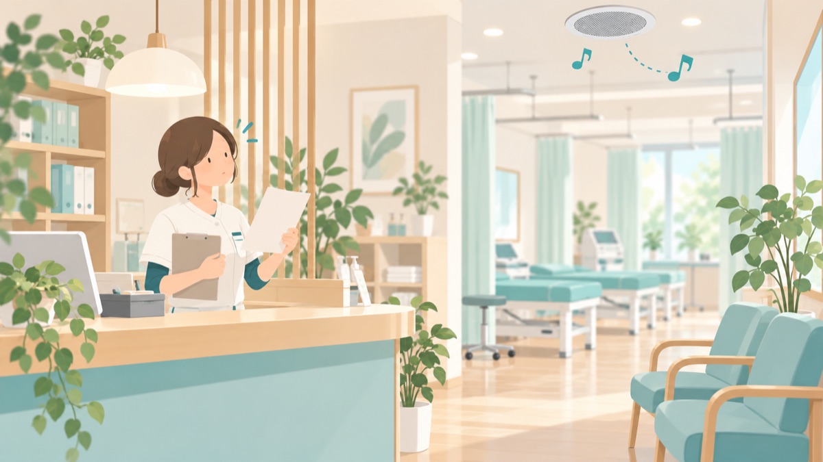 整骨院の待合室のイラスト